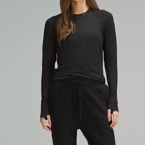Lululemon athletica Black Rest Less Pullover Long Sleeve Tee